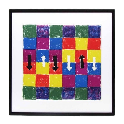 Edition Alfred Jensen Lithograph "Untitled" 1964 Limited (1 of 4)