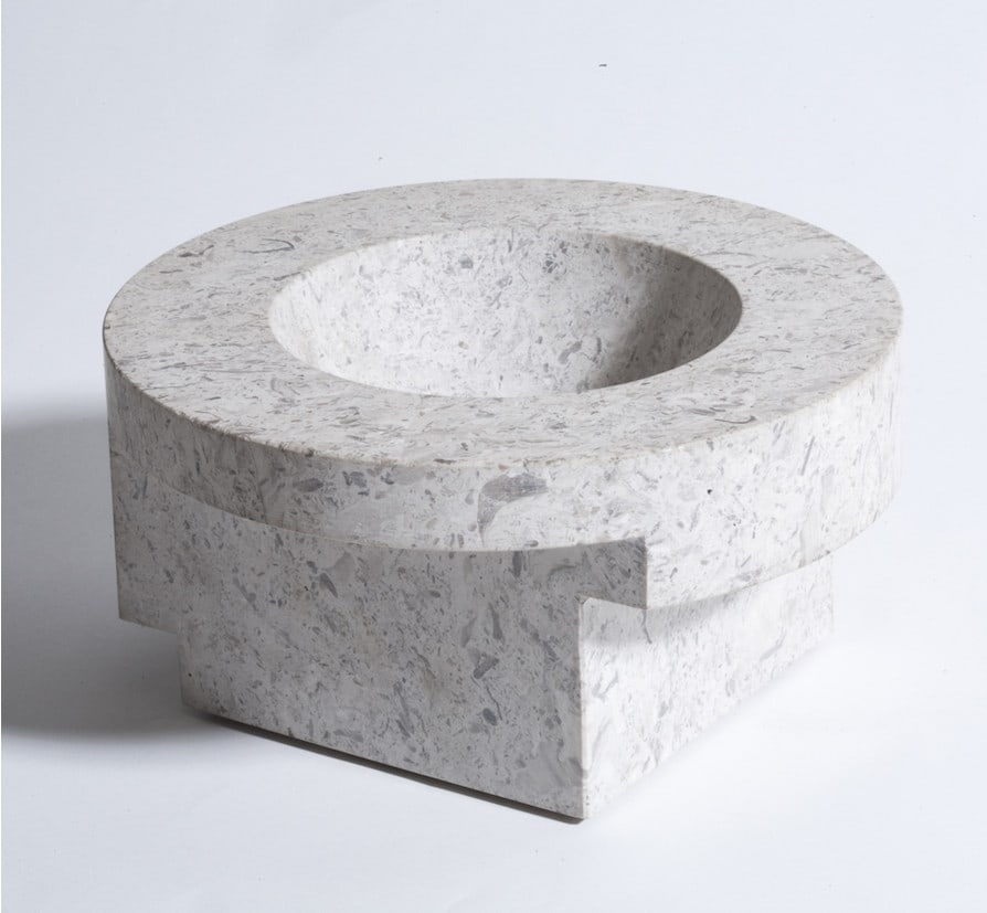 original 1964 marble - Danese Enzo Mari 'Paros F' bowl (1 of 7)