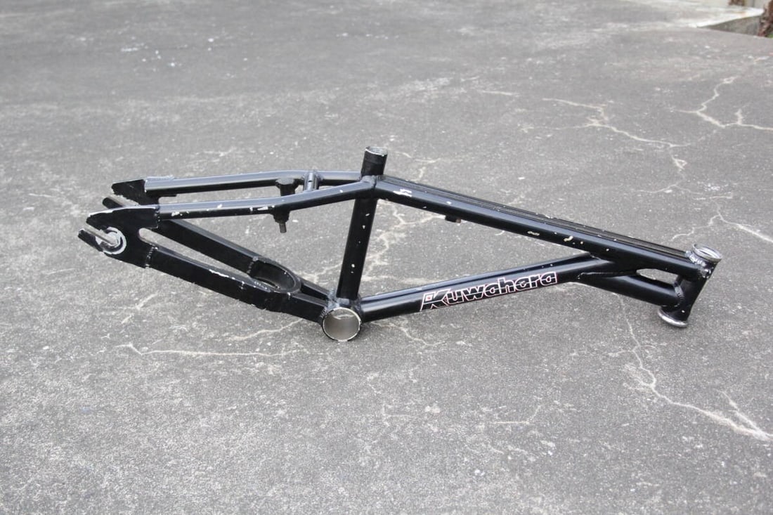 BLACK KUWAHARA PURSUE BMX Prototype Sample Aluminum Frame FLATLAND 20-inch (1 of 10)