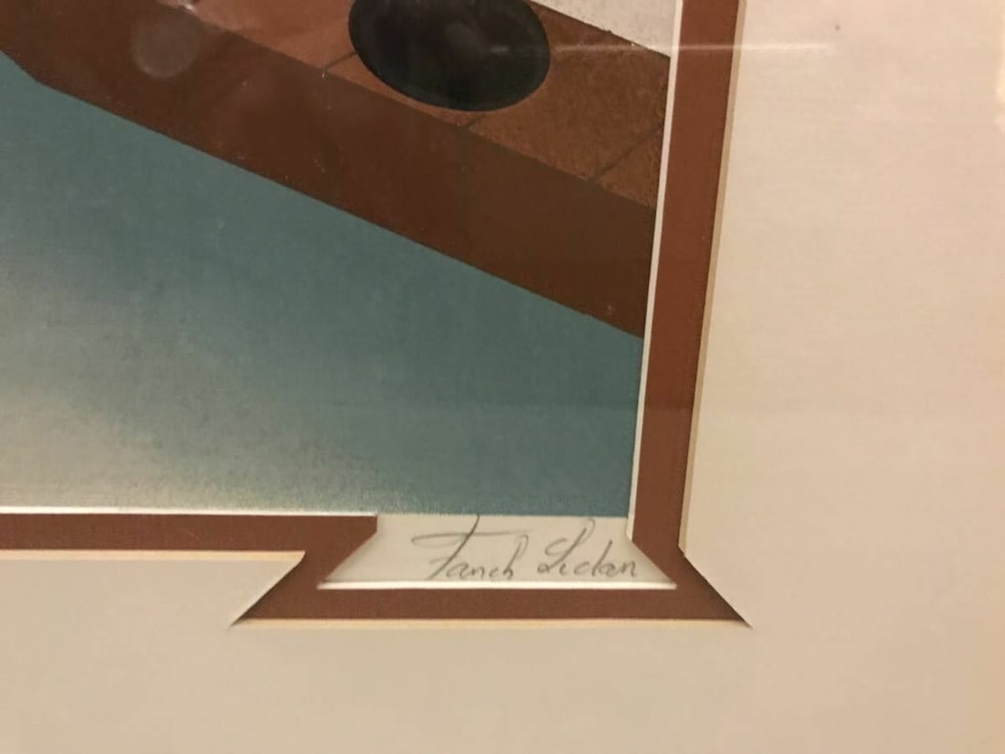 Interior With Picasso Original Lithograph Signed Framed - Fanch Ledan (France) - 3