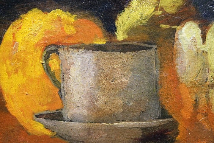 Framed Martin Dieterle (France) Still Life with Oranges Oil Painting Signed - 3