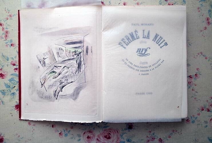 Ferm la Nuit 1925 Illustrated by Jules Pascin Original Etching - PAUL MORAND - 4