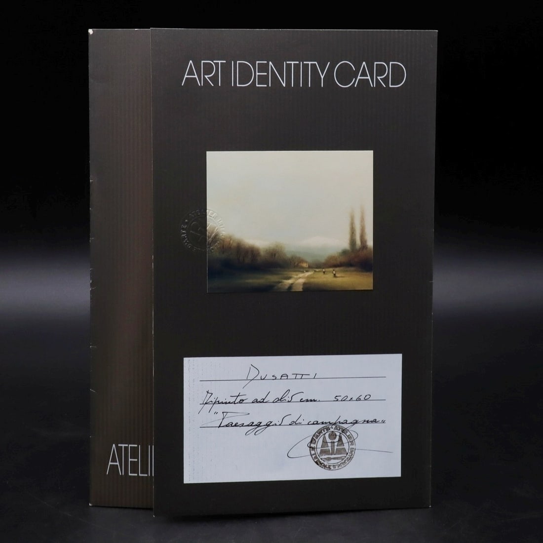 Framed Walter Dusatti (Italy) Original Oil Painting Landscape Countryside Signed - 2