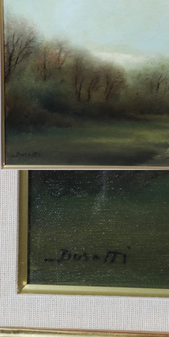 Framed Walter Dusatti (Italy) Original Oil Painting Landscape Countryside Signed - 7