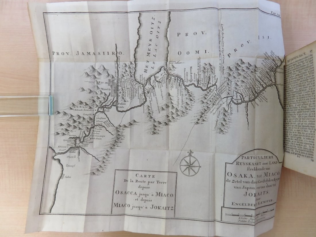 1732 French Full Leather - Histoire naturelle de l'empire du Japon by Kaempfer - 5