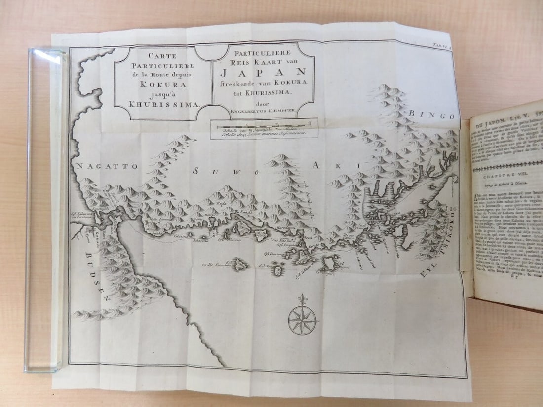 1732 French Full Leather - Histoire naturelle de l'empire du Japon by Kaempfer - 8