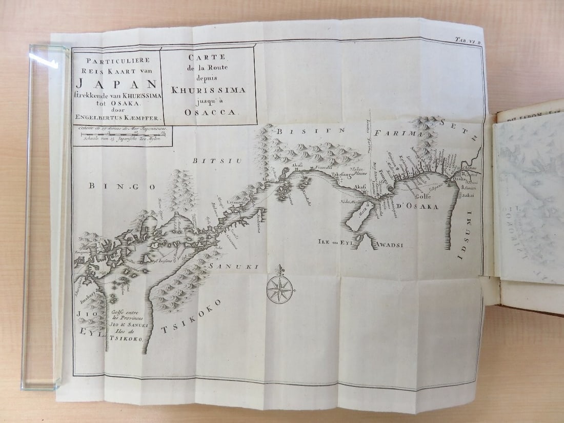 1732 French Full Leather - Histoire naturelle de l'empire du Japon by Kaempfer - 9