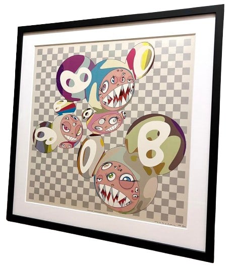 ED300 TAKASHI MURAKAMI PARA-KITI DOB 2001 edition autographed framed - 3