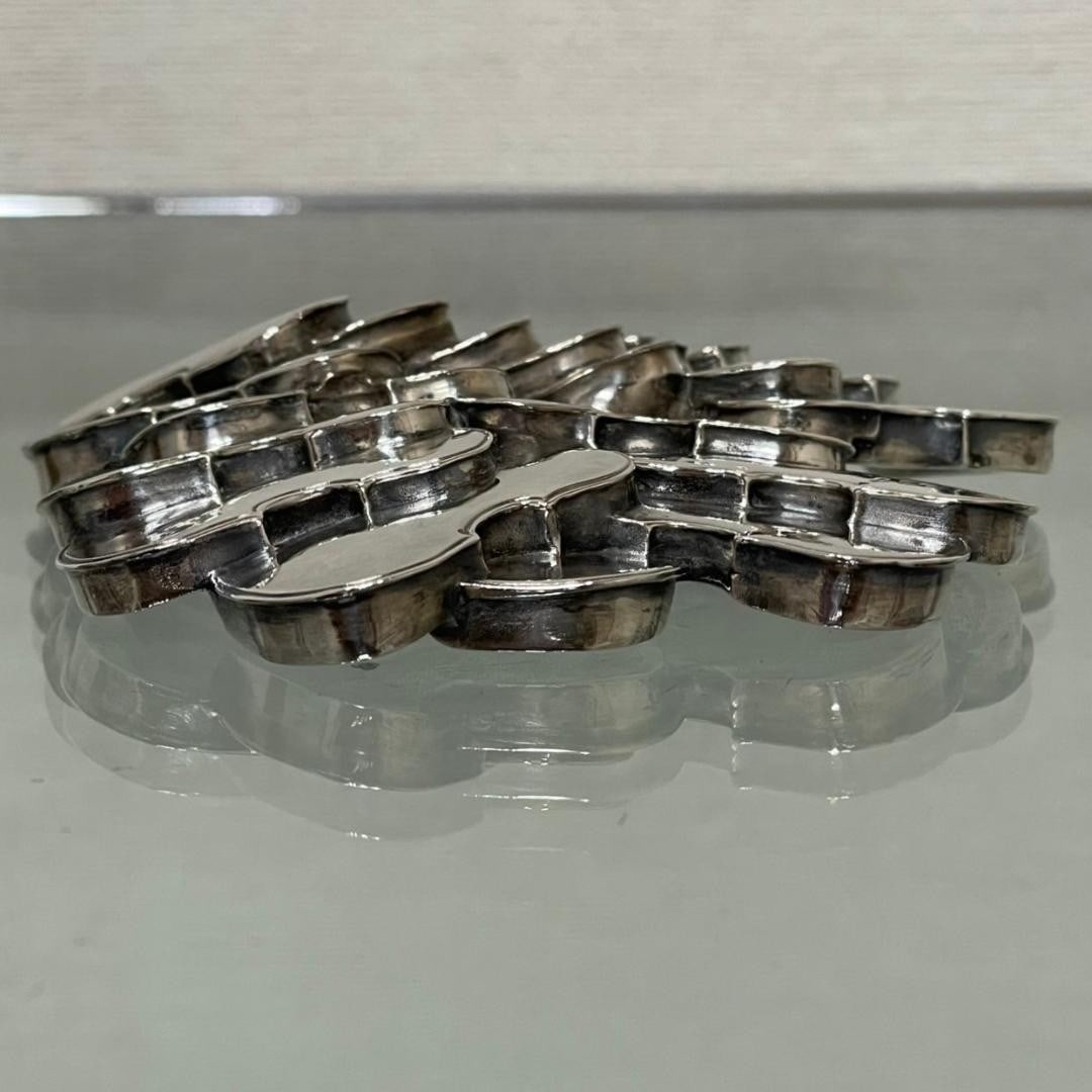 Sculpture Arman x Christofle Violin" Silver Paperweight 1983 Rare Nouveau - 4