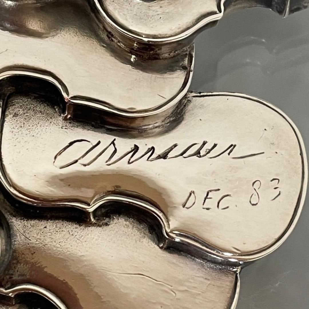 Sculpture Arman x Christofle Violin" Silver Paperweight 1983 Rare Nouveau - 7