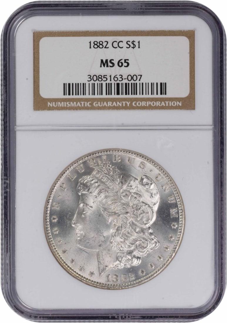 NGC 1882-CC Morgan Silver Dollar MS65 (1 of 3)
