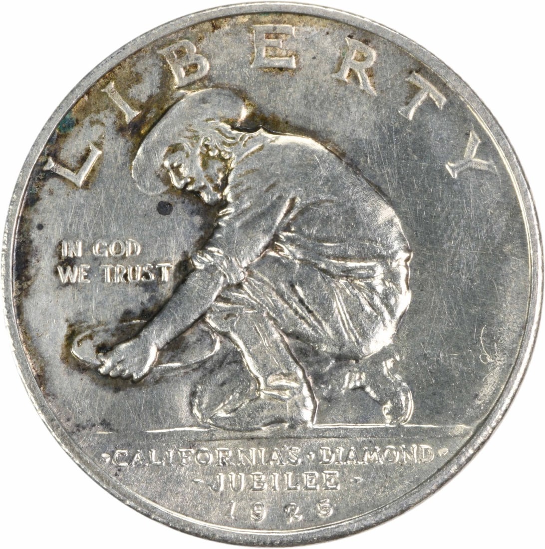 Uncertified California Commemorative Silver Half Dollar 1925-S BU (1 of 2)