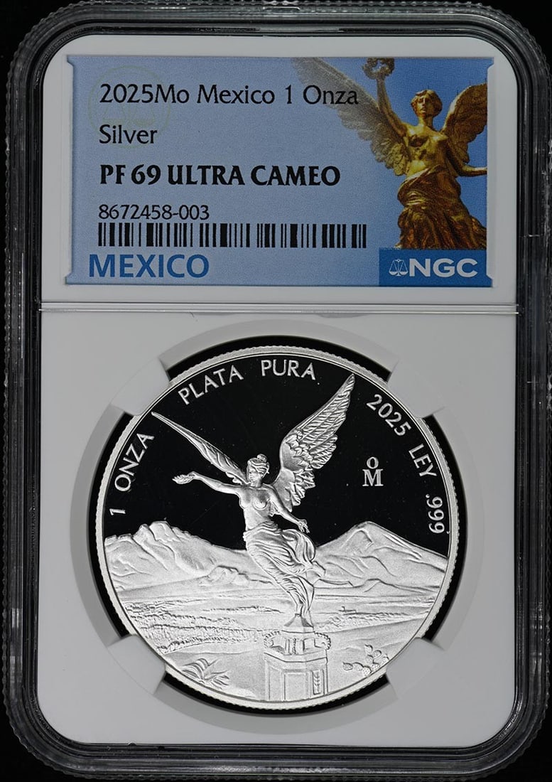 500 2025 MO Mexico Onza Silver Libertad NGC PF69UC Mintage (1 of 1)