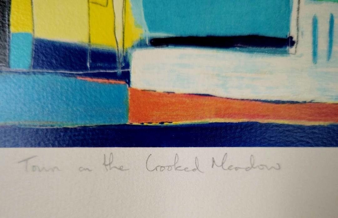 Autographed Kathryn Matthews "Town in the Crooked Meadow" Silkscreen Edition - 4