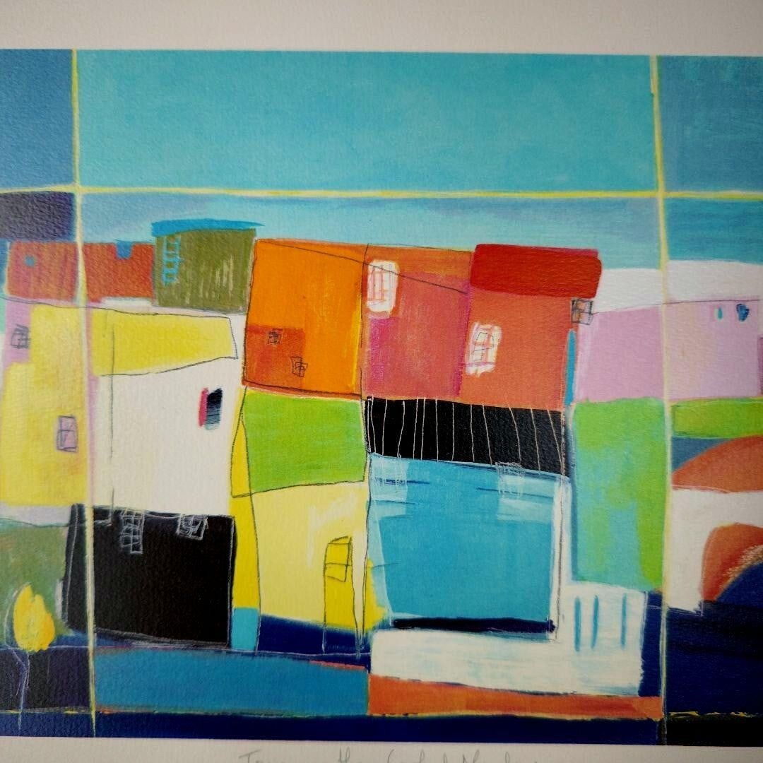 Autographed Kathryn Matthews "Town in the Crooked Meadow" Silkscreen Edition - 7