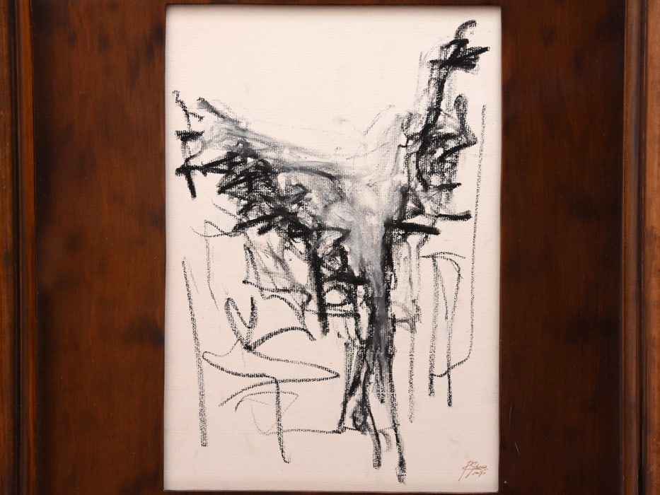 Spain Rafael Gomez Ayala Original Drawing "October 1995" Pastel on Paper Signed - 2