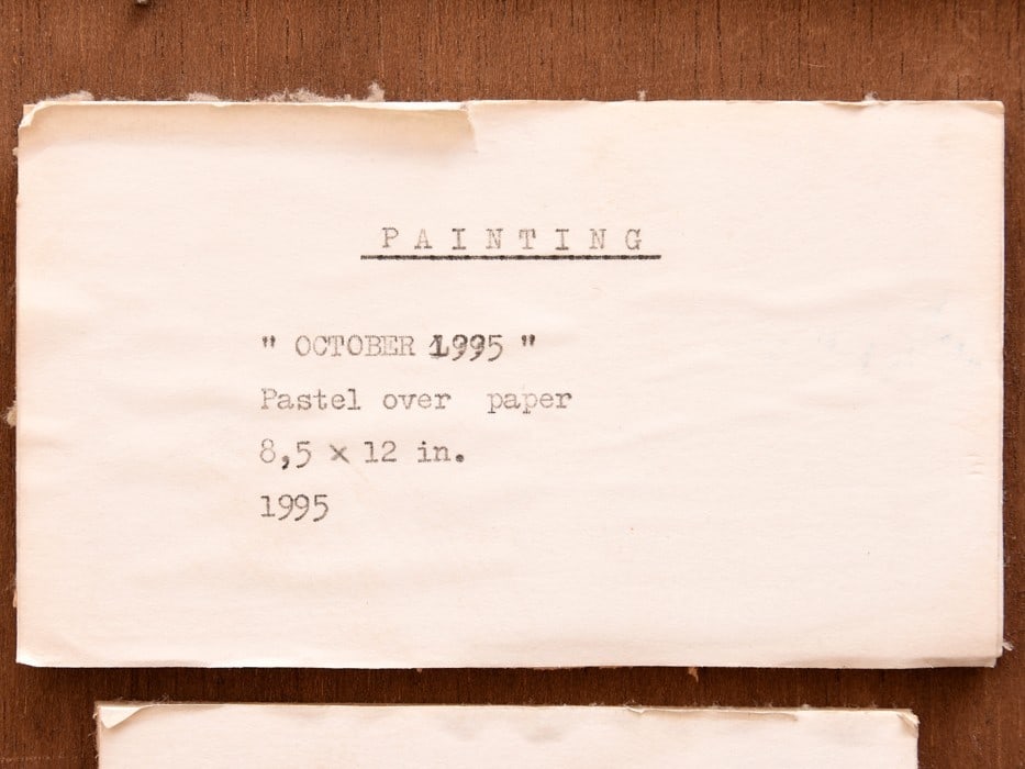 Spain Rafael Gomez Ayala Original Drawing "October 1995" Pastel on Paper Signed - 8