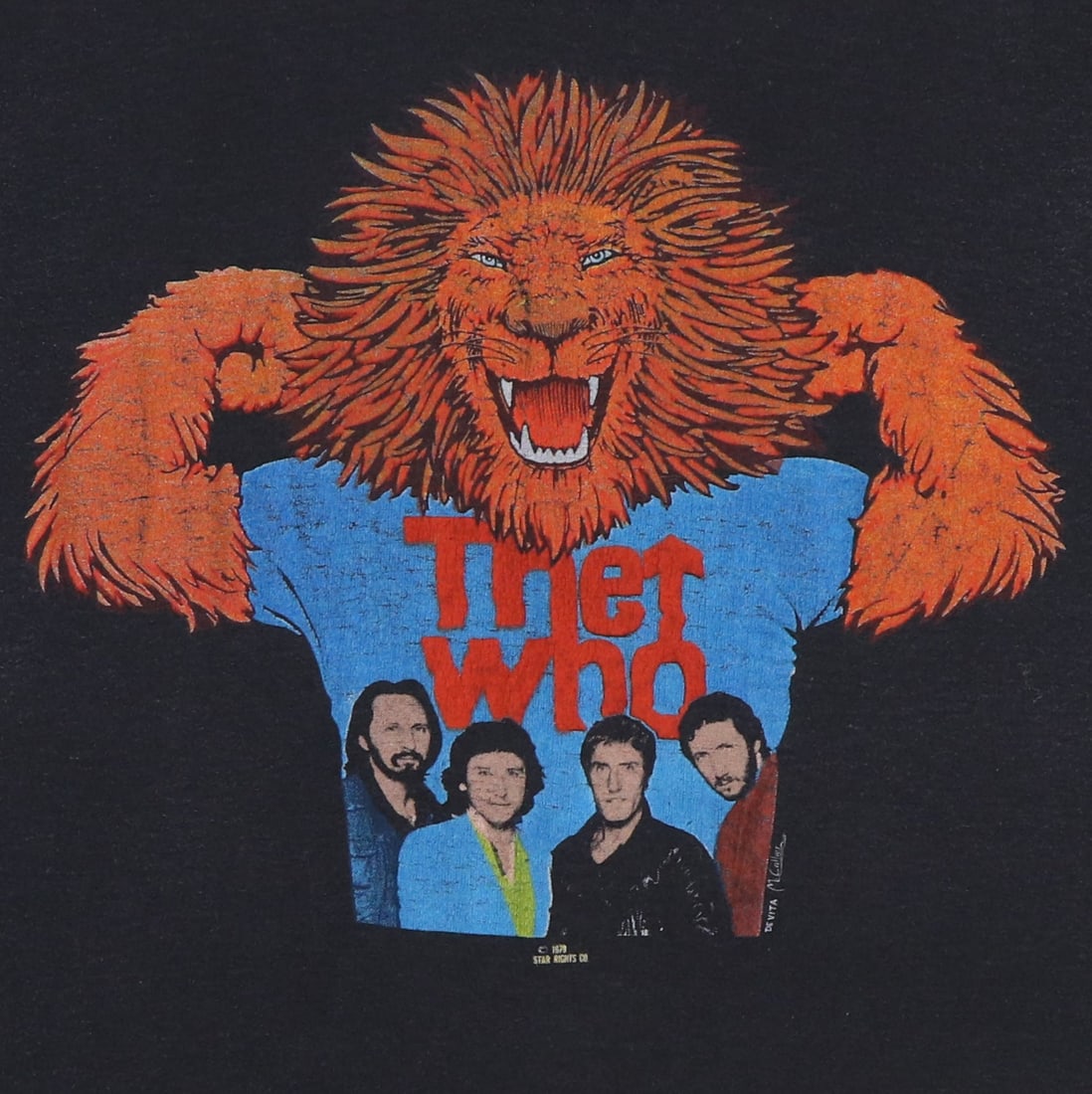 Shirt 1979 The Who Lion - 3