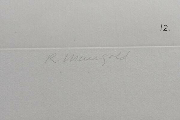 1937) Original Etching Aquatint Pencil Signed AP10 - Robert Mangold (American - 8