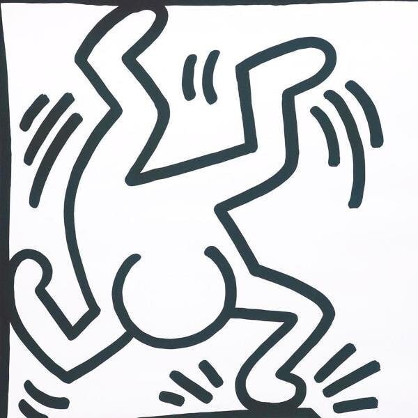 1987 Keith Haring Lucky Strike offset lithograph poster - 3