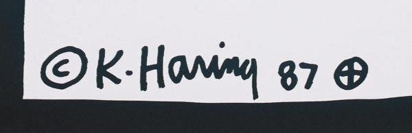 1987 Keith Haring Lucky Strike offset lithograph poster - 5