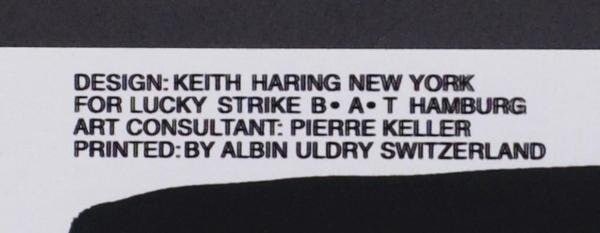 1987 Keith Haring Lucky Strike offset lithograph poster - 6