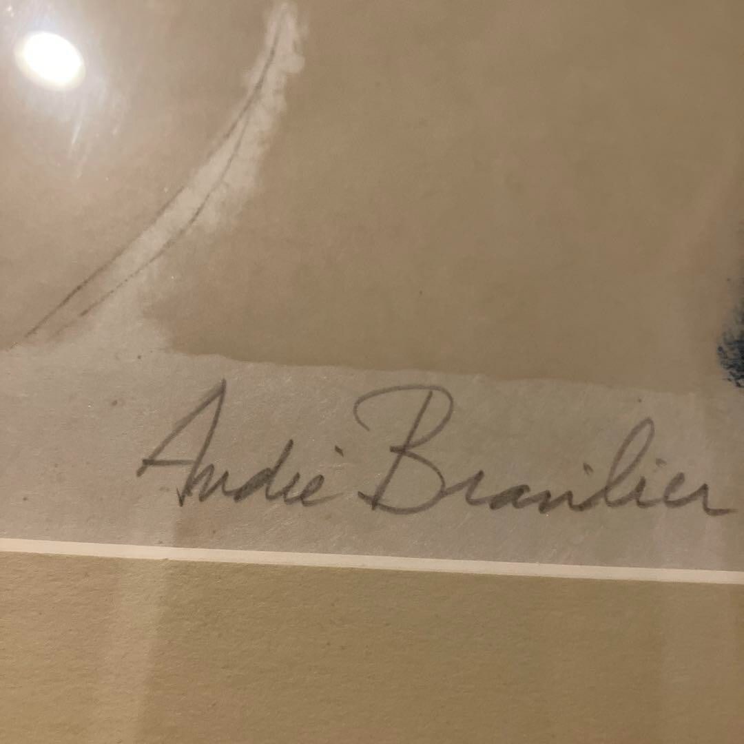 Framed ANDRE BRASILIER "Mirror and woman" LithographLimited 3/ 150 Print Signed - 3