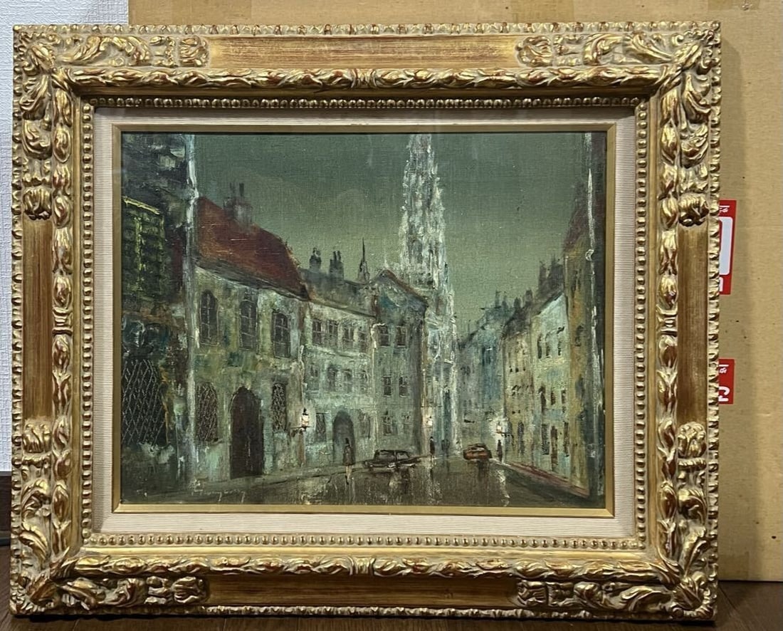 Framed Istvan Hunyadi Original Oil Painting F6 Hungary Night Church Cityscape: Framed Istvan Hunyadi Original Oil Painting F6 Hungary Night Church Cityscape This listing features Framed Istvan Hunyadi Original Oil Painting F6 Hungary Night Church Cityscape. Item specifics are