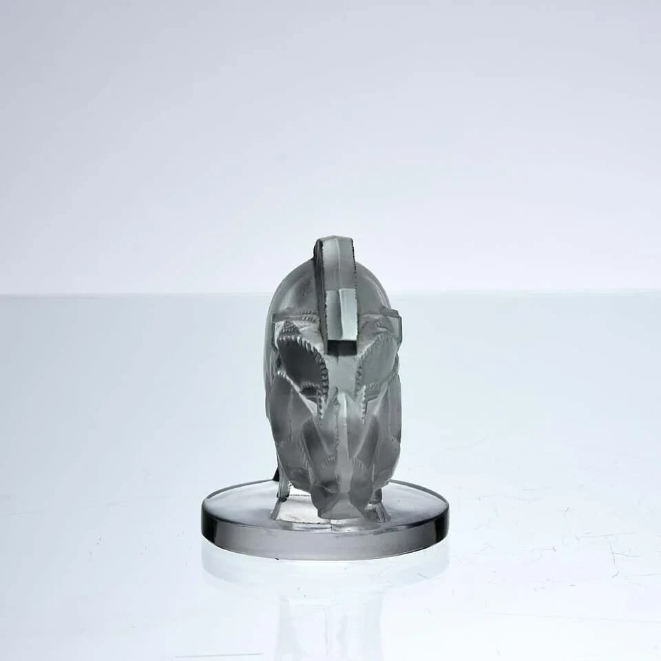 signe - Ren Lalique Art Deco style glass car mascot "Sanglier" (Wild Boar) - 1929 - 3
