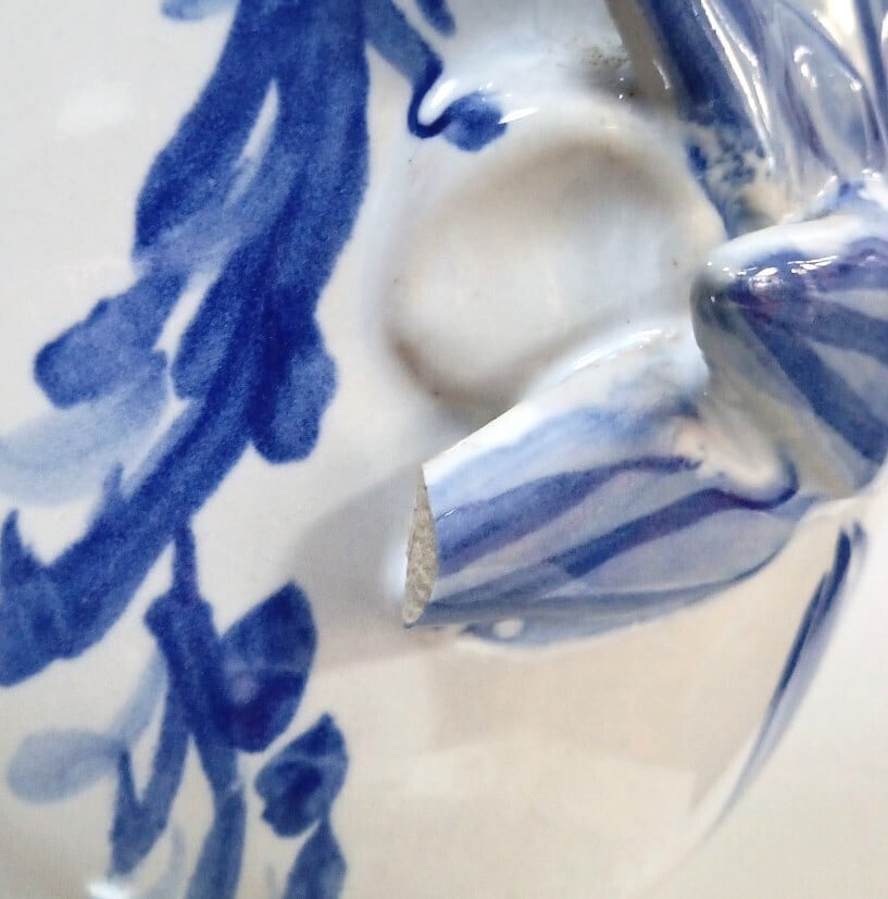 Handmade BJORN WIINBLAD Flower Vase "Girl from Arles" Blue House Ceramic - 6