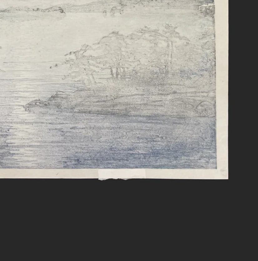 MatsushimaJapanese Woodblock Print - Kawase Hasui Moonrise at Futago Island - 11