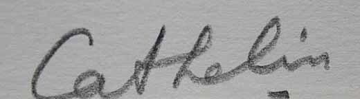 ED75 Bernard Cathelin "Pink and Violet Hydrangeas" Original Lithograph Signed - 4