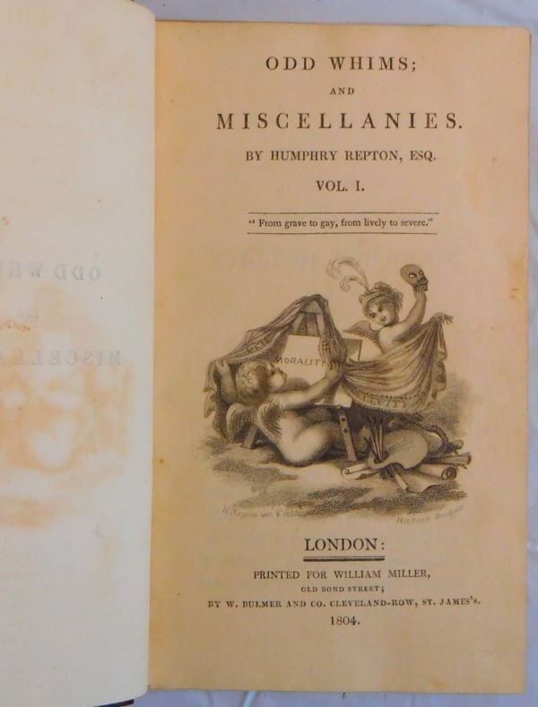 Plates Humphry Repton Odd Whims & Miscellanies 1804 First Edition Hand Colored - 3