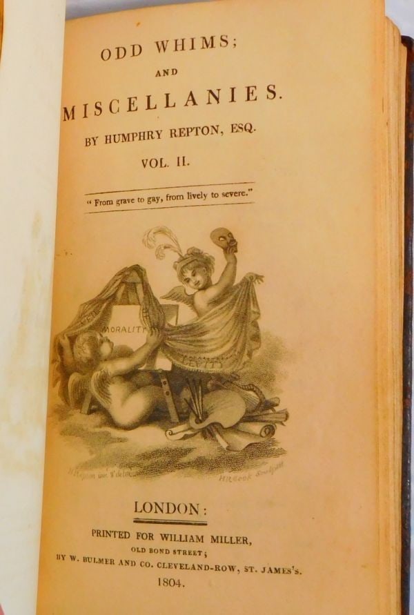 Plates Humphry Repton Odd Whims & Miscellanies 1804 First Edition Hand Colored - 4