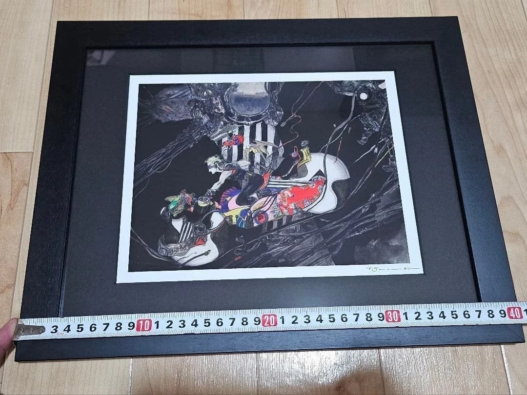 COA Yoshitaka Amano Cloud Iron Horse Harley FF7 Signed With - 4