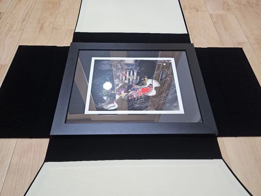 COA Yoshitaka Amano Cloud Iron Horse Harley FF7 Signed With - 6