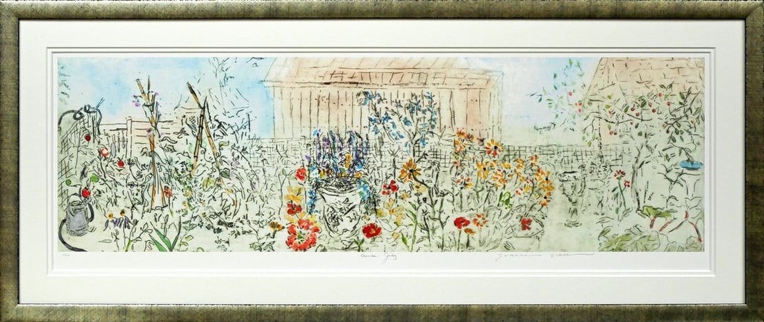 July" Giclee Print, Edition 46/ 300, Signed - Joanne ISAAC "Garden (1 of 10)