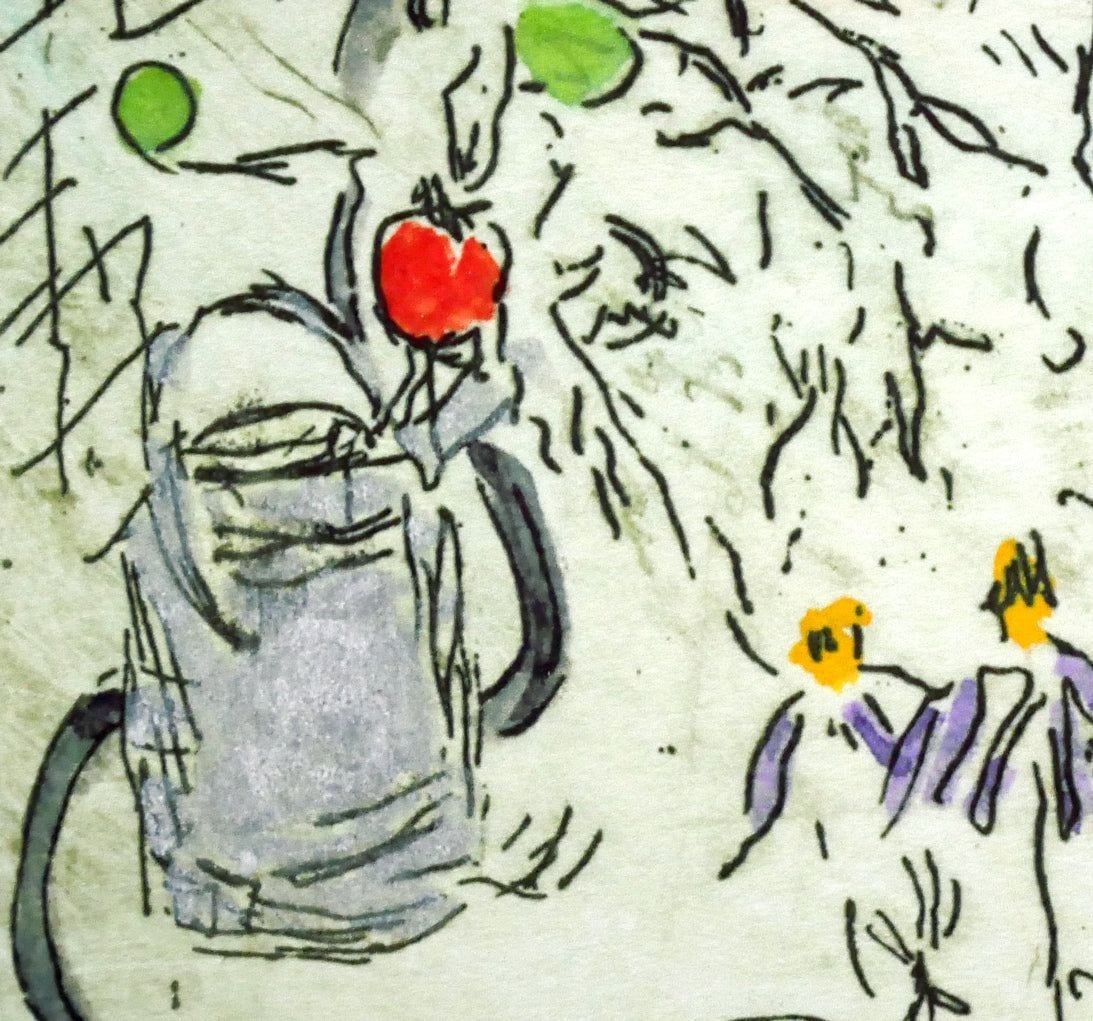 July" Giclee Print, Edition 46/ 300, Signed - Joanne ISAAC "Garden - 7