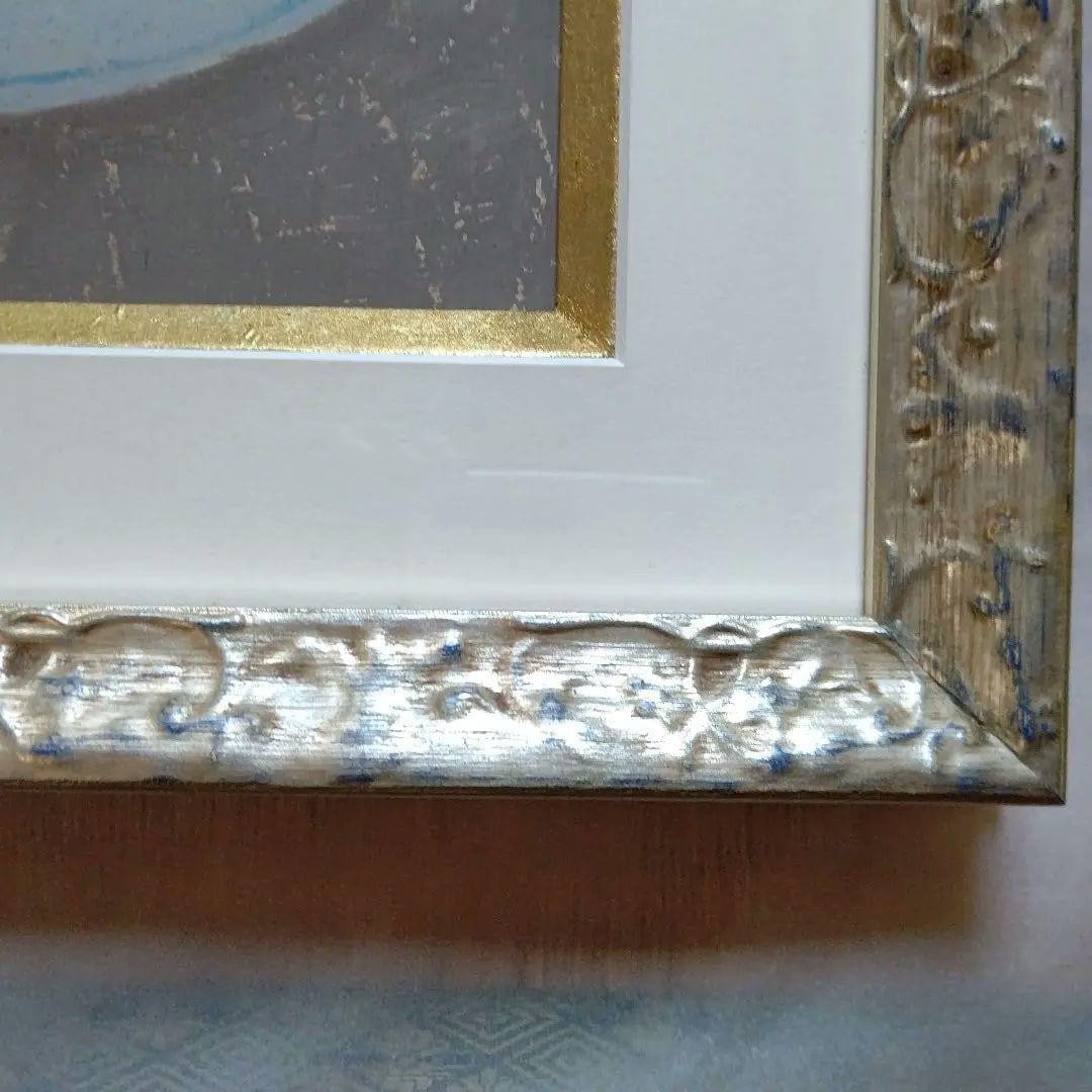 Signed British - Bernard Myers Original Oil Pastel Drawing - Flowers and Pears - 8