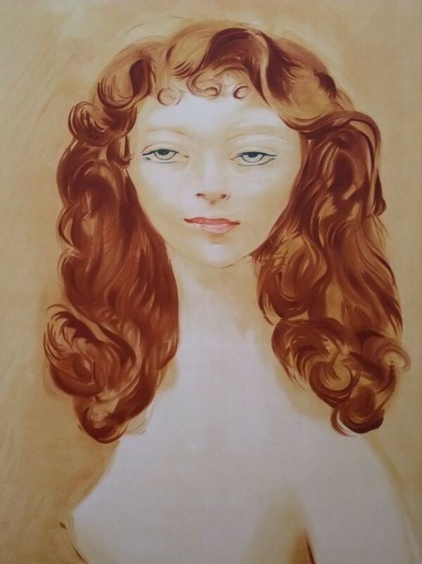 Numbered Moise Kisling Lithograph Estampe Women Portrait Signed - 3