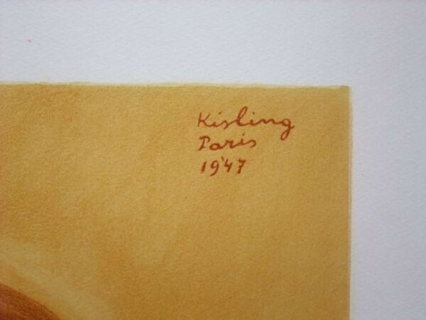 Numbered Moise Kisling Lithograph Estampe Women Portrait Signed - 5