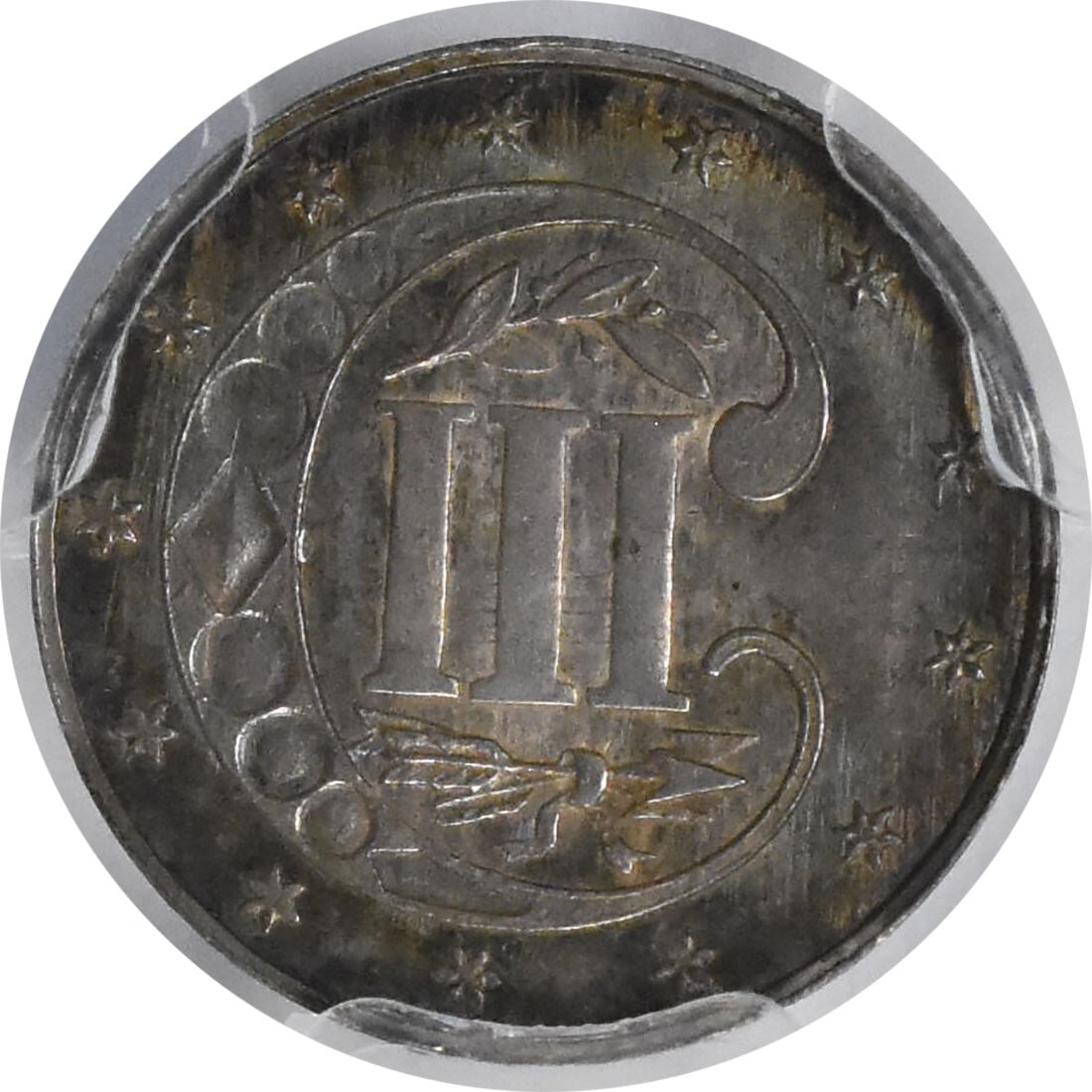 PCGS 1862 Three Cent Silver MS66+ - 3