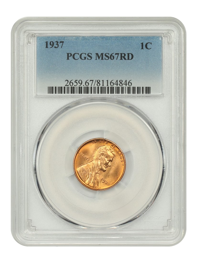 Lincoln Cent (Wheat Reverse) - 1937 1C PCGS MS67RD: Lincoln Cent (Wheat Reverse) - 1937 1C PCGS MS67RD This listing features Lincoln Cent (Wheat Reverse) - 1937 1C PCGS MS67RD. Item specifics are provided below. Item Specifics: Certification: PCGS
