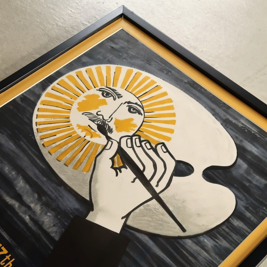 29inch Vintage Fornasetti Lithograph Exhibition Poster 1959 London Offset Print - 2