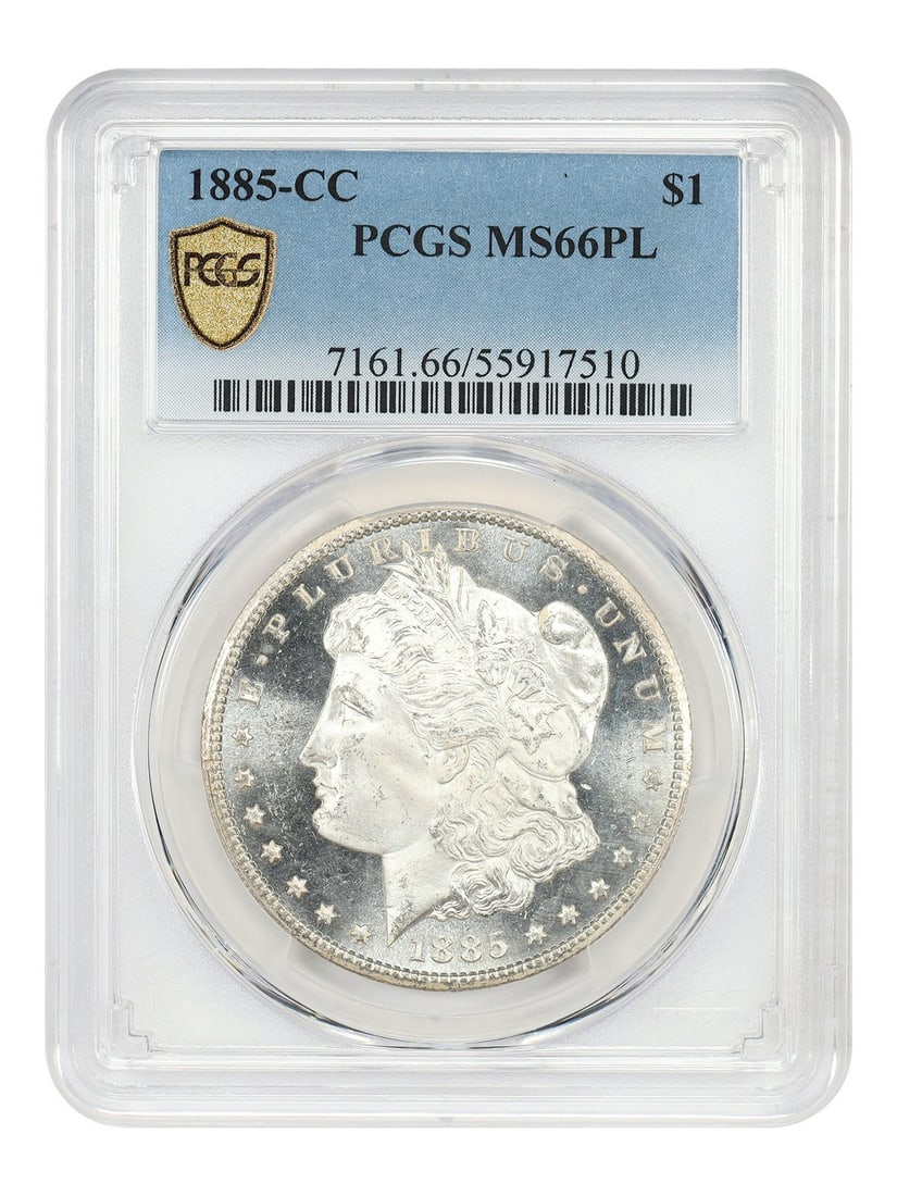 Scarce Prooflike CC Issue - 1885-CC $1 PCGS MS66PL - Morgan Dollar (1 of 4)