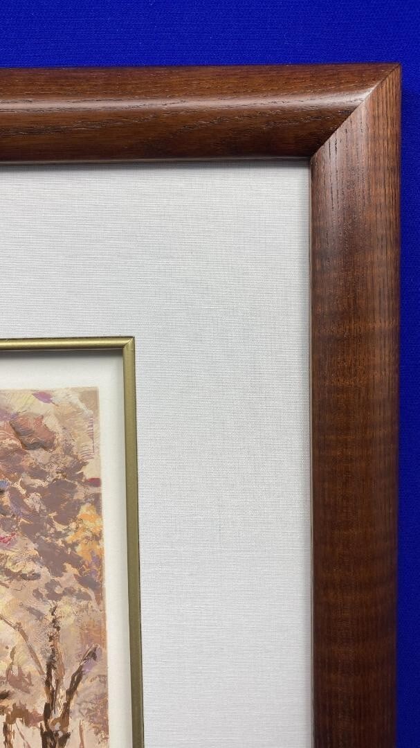 Print Mark King Silk Screen Serigraph Hunt Series Setting Out USA Signed - 12