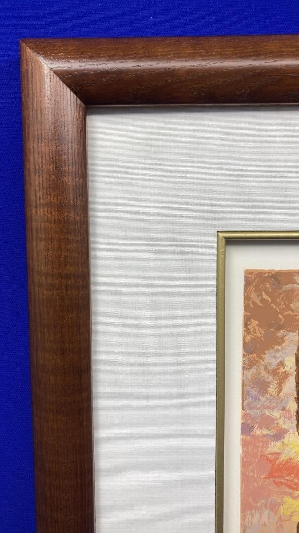 Print Mark King Silk Screen Serigraph Hunt Series Setting Out USA Signed - 13