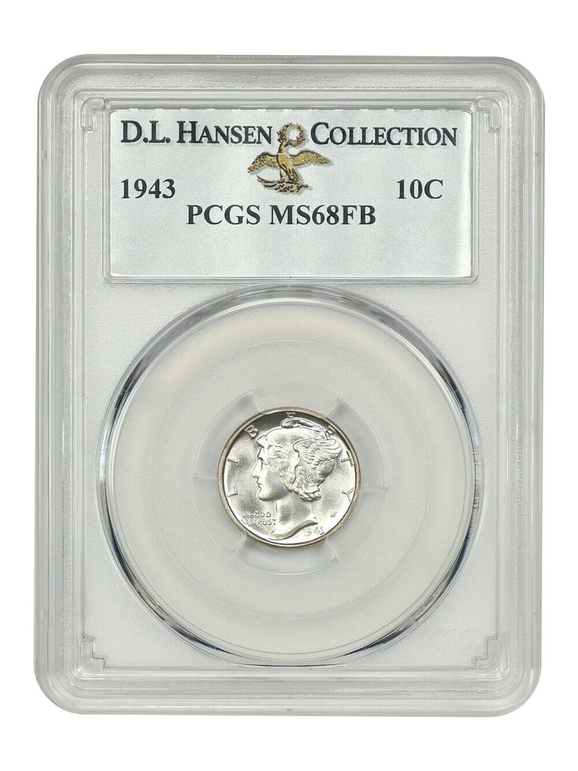 Hansen 1943 10C PCGS MS68FB ex: D.L.: Hansen 1943 10C PCGS MS68FB ex: D.L. This listing features Hansen 1943 10C PCGS MS68FB ex: D.L.. Item specifics are provided below. Item Specifics: Certification: PCGS Certification Number: 37689568 C