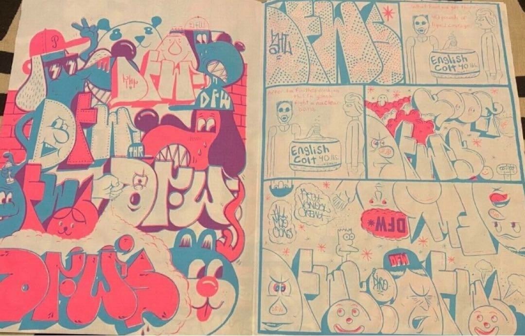 Poster Barry McGee DFW Comics - 5