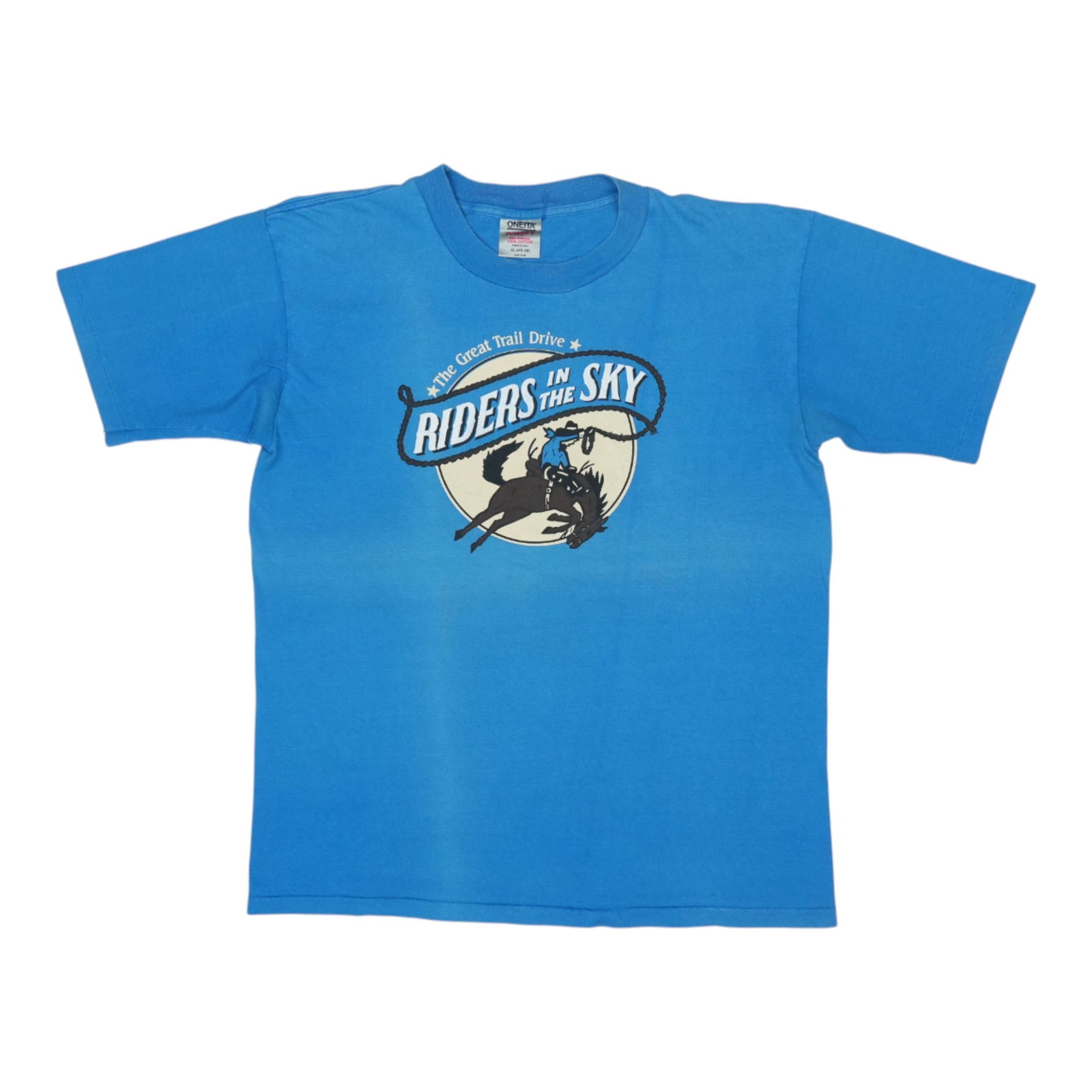 Shirt 1980s Riders In The Sky: Shirt 1980s Riders In The Sky This listing features Shirt 1980s Riders In The Sky. Item specifics are provided below. Item Specifics: Size: Extra Large Tag Size: Extra Large Material: 100% Cotton Colo